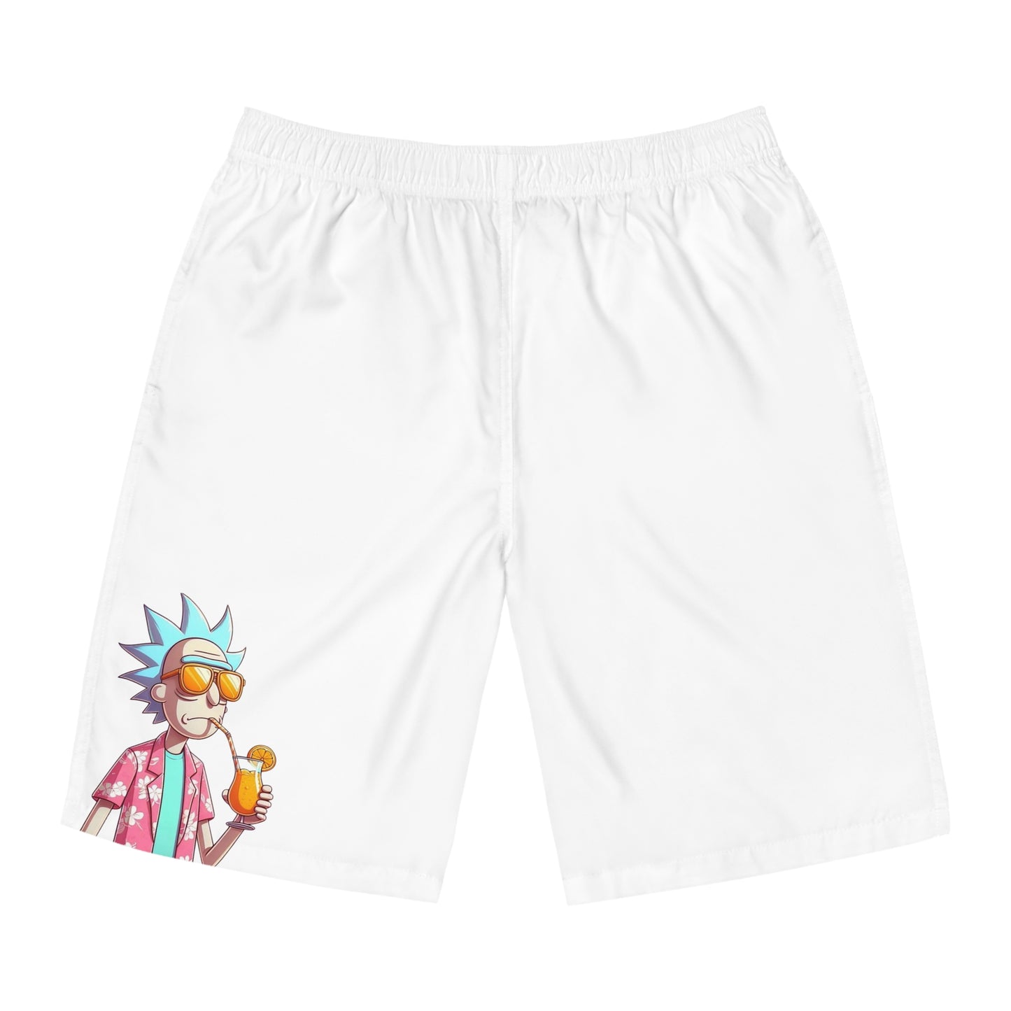 Rick and Morty Men's Board Shorts - Summer Vibes Swimwear